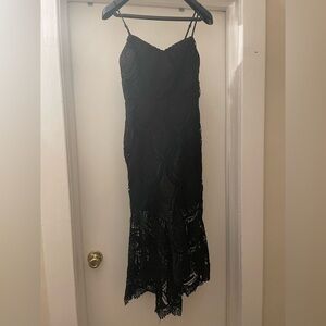 Lulu’s black‎ midi dress size Small